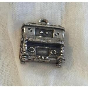 Vintage Sterling Silver 3D Grand Piano Charm Miniature MusicalPendant